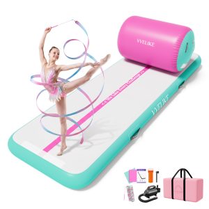 Gymnastics Mat with Barrel Set