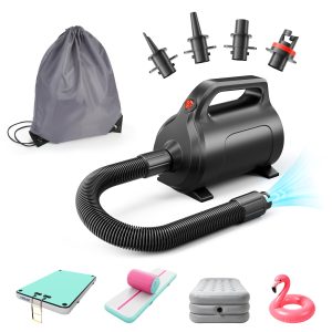 600W Electric Air Pump for Inflatables, AC Inflator Deflator for Pool Float